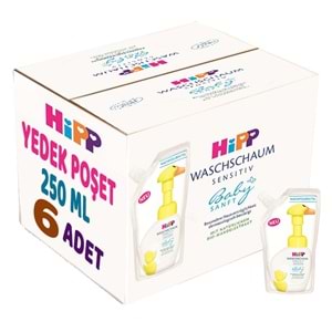 Hipp Babysanft Bebek/Çoçuk El Yıkama Köpüğü 250ML (Yedek Poşet) (6 Lı Set)