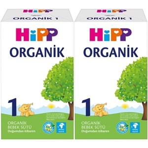 Hipp Organik Bebek Sütü 600GR No:1 (1. Aydan İtibaren) (2 Li Set)