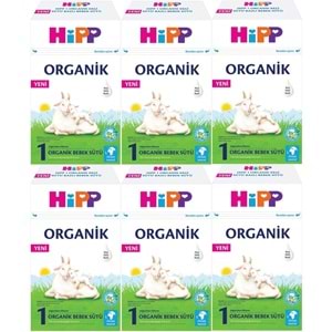 Hipp Organik Keçi Sütü Bazlı Devam Sütü 400GR No:1 (0-6 Ay) (6 Lı Set)