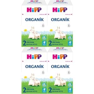 Hipp Organik Keçi Sütü Bazlı Devam Sütü 400GR No:2 (6.Aydan İtibaren) (4 Lü Set)