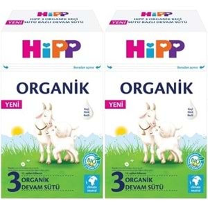Hipp Organik Keçi Sütü Bazlı Devam Sütü 400GR No:3 (12.Aydan İtibaren) (2 Li Set)