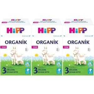 Hipp Organik Keçi Sütü Bazlı Devam Sütü 400GR No:3 (12.Aydan İtibaren) (3 Lü Set)