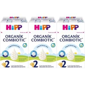 Hipp Organik Combiotic Devam Sütü 600GR No:2 (6-12 Ay) (3 Lü Set)