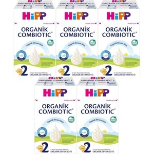 Hipp Organik Combiotic Devam Sütü 600GR No:2 (6-12 Ay) (5 Li Set)