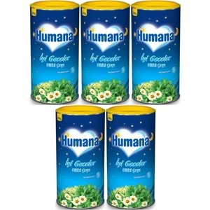 Humana İyi Geceler Çayı 200GR (Melisa Yağı İçeren Karışık Bitki İçecek Tozu) (5 Li Set)