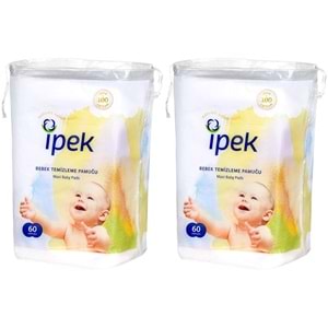 İpek Bebek Temizleme Pamuğu 120 Adet (2Pk*60)