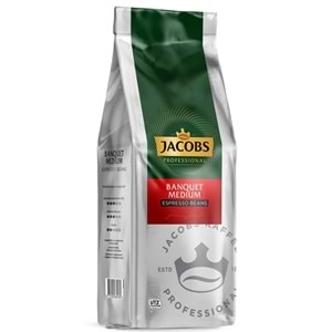 Jacobs Banquet Medium Çekirdek Kahve 1KG (Espresso Beans) (4 Lü Set)