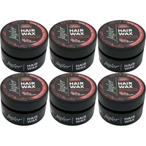 Jagler Süper Wax 150ML Extra Strong hold - Ekstra Güçlü Tutuş (6 Lı Set)