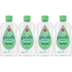 Johnsons Baby Bebek Yağı 300ML Aleo Vera (4 Lü Set)