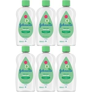 Johnsons Baby Bebek Yağı 300ML Aleo Vera (6 Lı Set)
