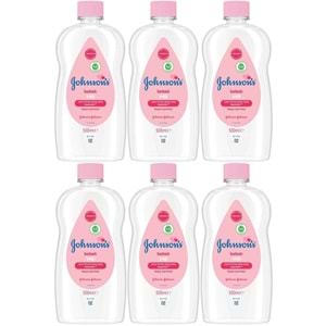 Johnsons Baby Bebek Yağı 500ML Nemlendirici (Pembe) (6 Lı Set)