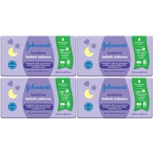Johnsons Baby Bedtime Natural Bebek Sabunu 90GR (4 Lü Set)