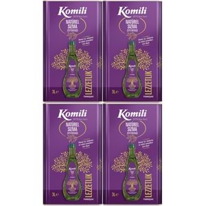 Komili Zeytinyağı 12LT Natural Ege Sızması (Teneke) (4PK*3LT)