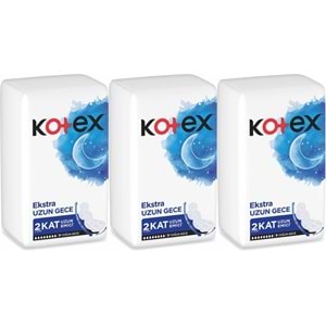 Kotex Hijyenik Ped Ekstra Uzun Gece 27 Li Set (3PK*9)