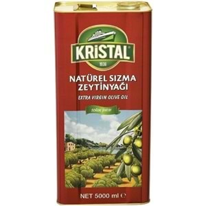 Kristal Zeytinyağı 15LT Natürel Sızma Soğuk Sıkım (Teneke) (3PK*5LT)