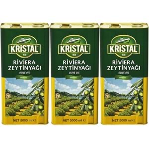 Kristal Zeytinyağı 15LT Riviera (Teneke) (3PK*5LT)