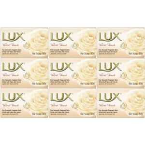 Lux Sabun 80GR Velvet Touch (Kadife Dokunuş) (9 Lu Set)