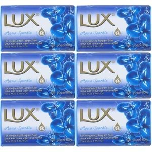 Lux Sabun 80GR Aqua Sparkle (Su Gibi Işıltı) (6 Lı Set)