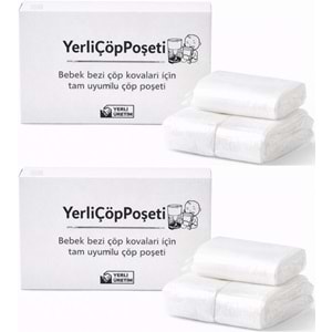 Mandaş Tommee Tippee Twist & Click Çöp Poşeti Tam Uyumlu Yerli (3 Lü Yedek Set) KOVASIZ (2 Li Set)