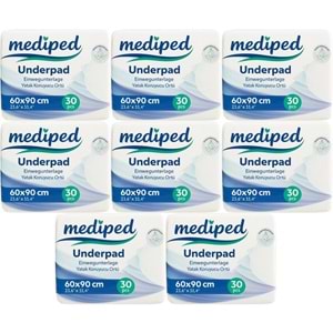 Mediped Hasta Alt Açma Yatak Koruyucu Örtü 60*90CM Klasik 240 Adet (8PK*30)