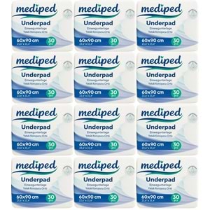 Mediped Hasta Alt Açma Yatak Koruyucu Örtü 60*90CM Klasik 360 Adet (12PK*30)