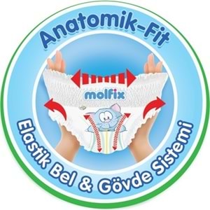 Molfix Külot Bebek Bezi Beden:6 (15+Kg) Extra Large 86 Adet Ultra Avantaj Pk + 3 Adet Islak Mendil