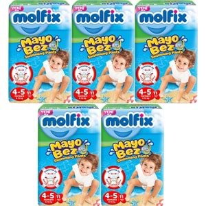 Molfix Swimming Pants (Mayo Bez) Beden:4-5 (9-15Kg) 55 Adet