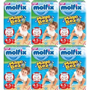 Molfix Swimming Pants (Mayo Bez) Beden:4-5 (9-15Kg) 66 Adet