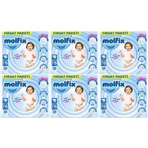Molfix Bebek Bezi Beden:6 (15+KG) Extra Large 228 Adet Ekstra Fırsat Pk