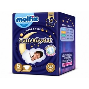 Molfix Tatlı Rüyalar Bebek Bezi 5 Beden 11-18 KG Junior 348 Adet Ekstra Fırsat Pk