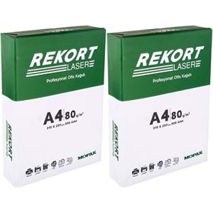 Mopak Rekort A4 80GR/M2 Fotokopi Kağıdı 1000 Adet (2PK*500)