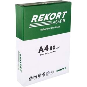 Mopak Rekort A4 80GR/M2 Fotokopi Kağıdı 3500 Adet (7PK*500)