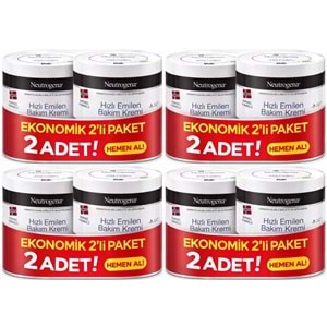 Neutrogena Norveç Formülü Hızlı Emilen Bakım Kremi 200ML+200ML 400ML Avantaj PK (4 Lü Set)