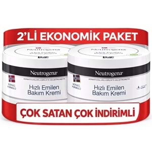 Neutrogena Norveç Formülü Hızlı Emilen Bakım Kremi 200ML+200ML 400ML Avantaj PK (12 Li Set)