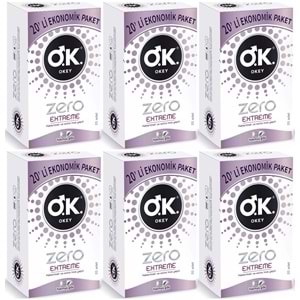 Okey Prezervatif 120 Adet Zero Extreme Ekonomik Pk (6PK*20)