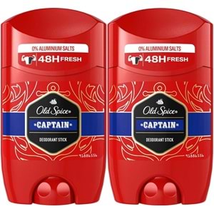 Old Spice Captain Stick Roll-On Men/Erkek Deodorant 50ML (2 Li Set)