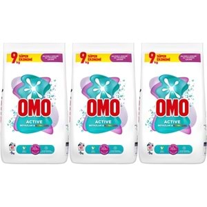 Omo Matik Toz Çamaşır Deterjanı 27KG Beyazlar ve Renkliler (180 Yıkama) (3PK*9KG)