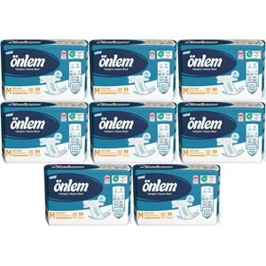 Önlem Hasta Bezi Bel Bantlı Tekstil Yüzey M - Medium - Orta 240 Adet (8PK*30)