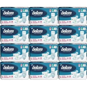 Önlem Yetişkin Bezi Bel Bantlı Tekstil Yüzey L - Large - Büyük 360 Adet (12PK*30)