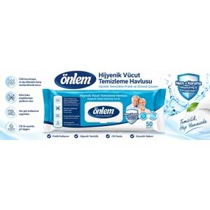 Önlem Hijyenik Vücut Temizleme Islak Mendil Havlu 150 Yaprak (3PK*50)