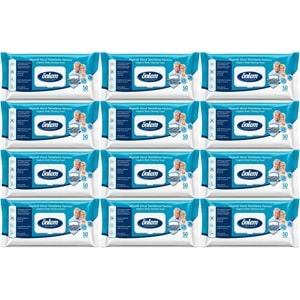 Önlem Hijyenik Vücut Temizleme Islak Mendil Havlu 600 Yaprak (12PK*50)