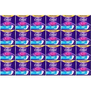 Orkid Günlük Ped Günlük Koruma Normal 672 Adet Ekonomik Paket (Tekli Paketlerde) (24PK*28)