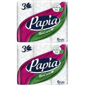 Papia Kağıt Havlu (3 Katlı) 12 Li Set Bio Care (2PK*6)