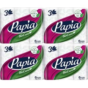 Papia Kağıt Havlu (3 Katlı) 24 Lü Set Bio Care (4PK*6)