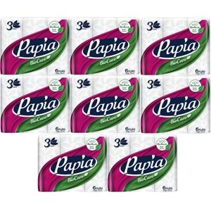 Papia Kağıt Havlu (3 Katlı) 48 Li Set Bio Care (8PK*6)