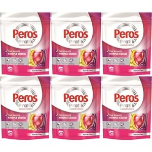 Peros Pratik Matik Çamaşır Deterjanı Kapsülü - Tableti 156 Adet Renkliler (6PK*26)