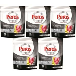 Peros Pratik Matik Çamaşır Deterjanı Kapsülü - Tableti 130 Adet Siyahlar (5PK*26)