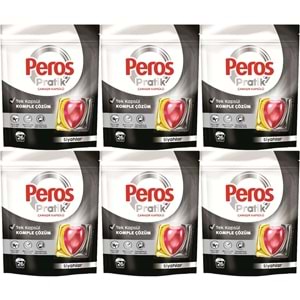 Peros Pratik Matik Çamaşır Deterjanı Kapsülü - Tableti 156 Adet Siyahlar (6PK*26)