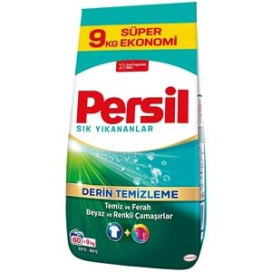 Persil Matik Toz Çamaşır Deterjanı 18KG Sık Yıkananlar Beyaz ve Renkliler İçin (2PK*9KG)(120 Yıkama)