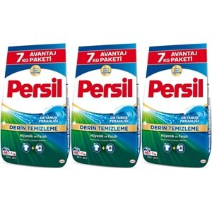 Persil Matik Toz Çamaşır Deterjanı 21KG Derin Temizleme Beyazlar İçin (3PK*7KG) (138 Yıkama)